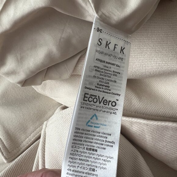 NWT SKFK Maren Cream Convertible Biker Jacket | Vest Medium Reg. $279 - Picture 14 of 16